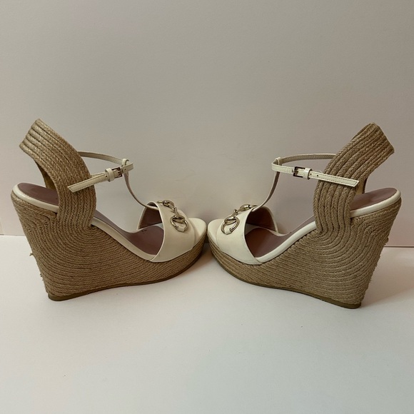 GUCCI white wedges size 36 - Picture 4 of 6